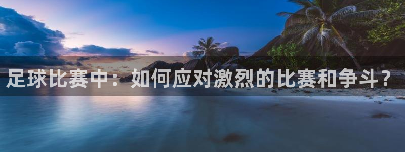 足球比赛中：如何应对激烈的比赛和争斗