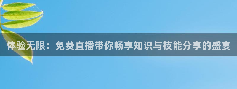 dpiuvip斗球直播：体验无限：免费直播带你畅享知识与技能分享的盛宴